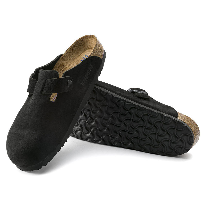 Birkenstock - Sabots Boston - Lit de pied souple - Noir