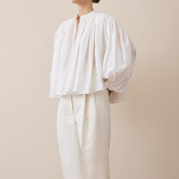 Rohe - Blouse plissée - Blanc