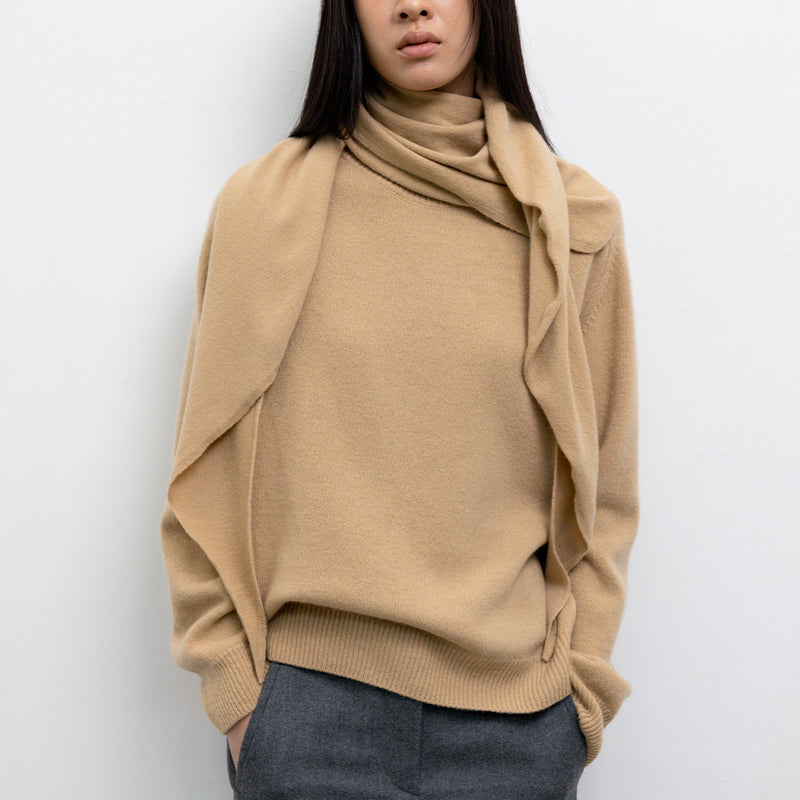 Le 17 septembre - Pull Cashmere Raglan - Camel