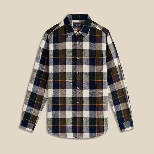 Portuguese Flannel - Chemise Pine - Vert & Bleu