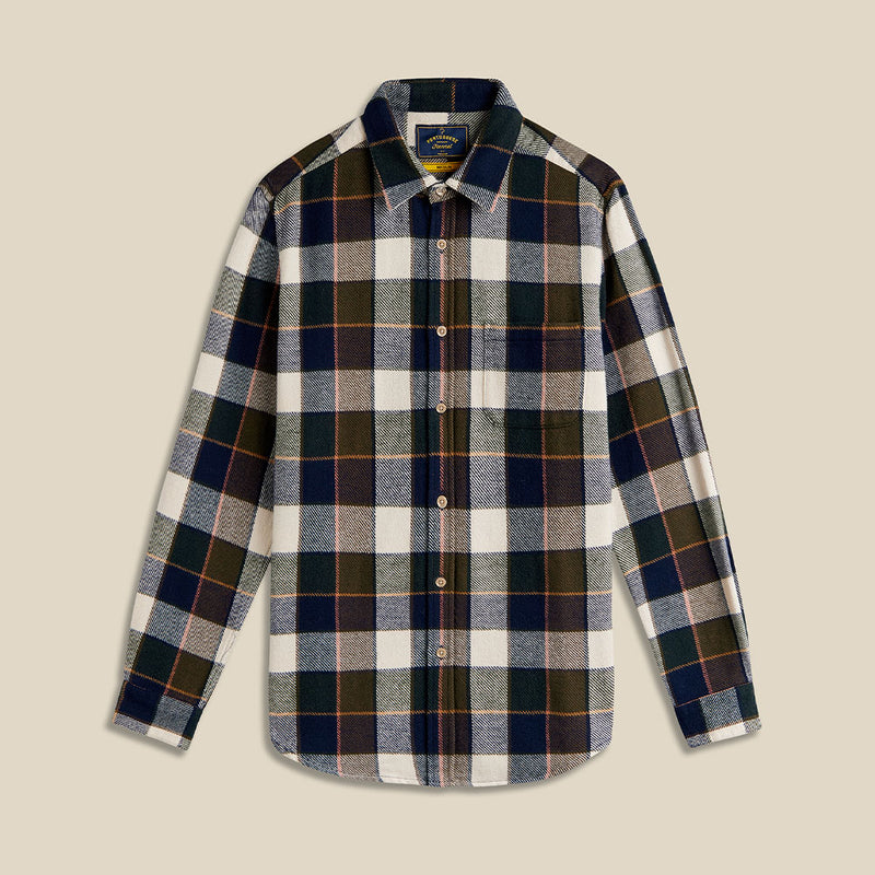Portuguese Flannel - Chemise Pine - Vert & Bleu
