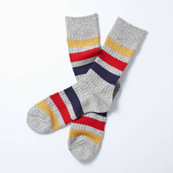 Rototo - Chaussettes à rayures - Gris