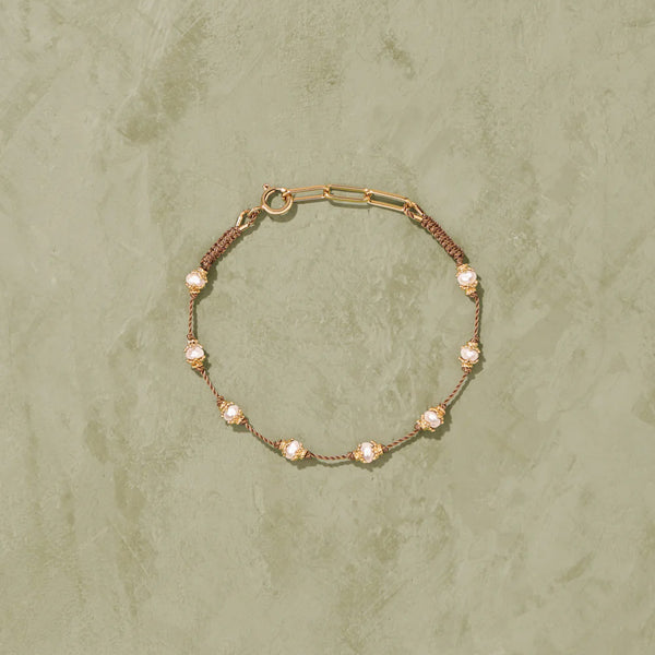 Tityaravy - Bracelet Peony - Beige Perles d'eau douce