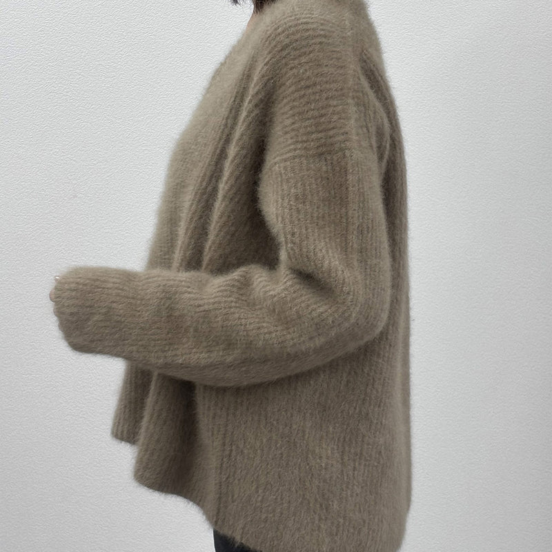 C.T.plage - Pull Col V Longsleeve - Camel