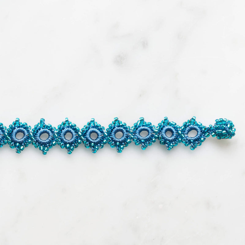 Ottomania - Bracelet crochet Daisy - Turquoise