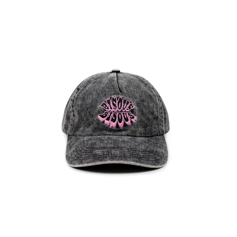 Bisous Skateboard - Casquette Lips - Noir Bleach