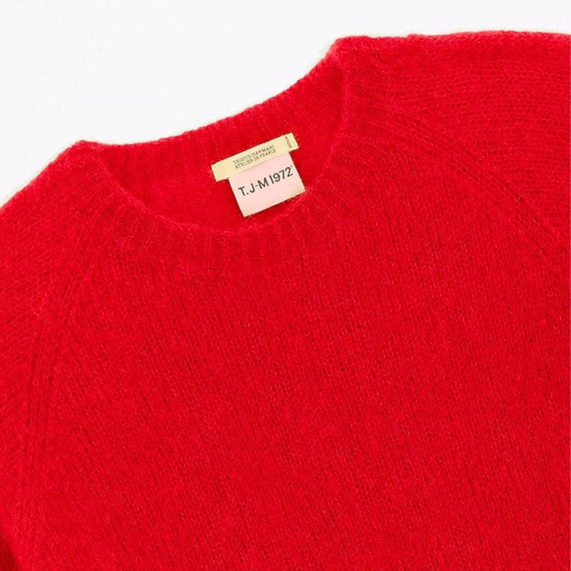 Tricots Jean Marc - Pull Anouch Col Rond - Rouge