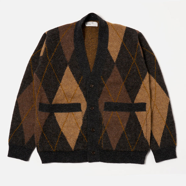 Universal Works - Cardigan Langdale - Marron