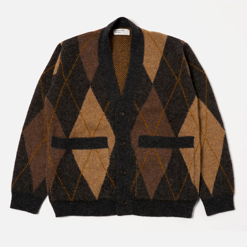 Universal Works - Cardigan Langdale - Marron