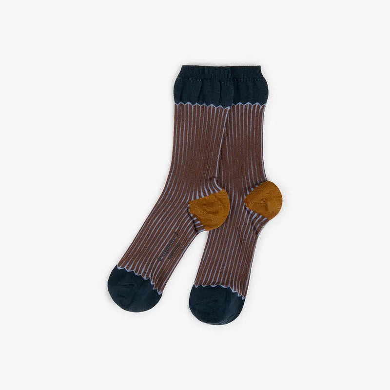 Exquisite J - Chaussettes CA74 - Marron et Noir