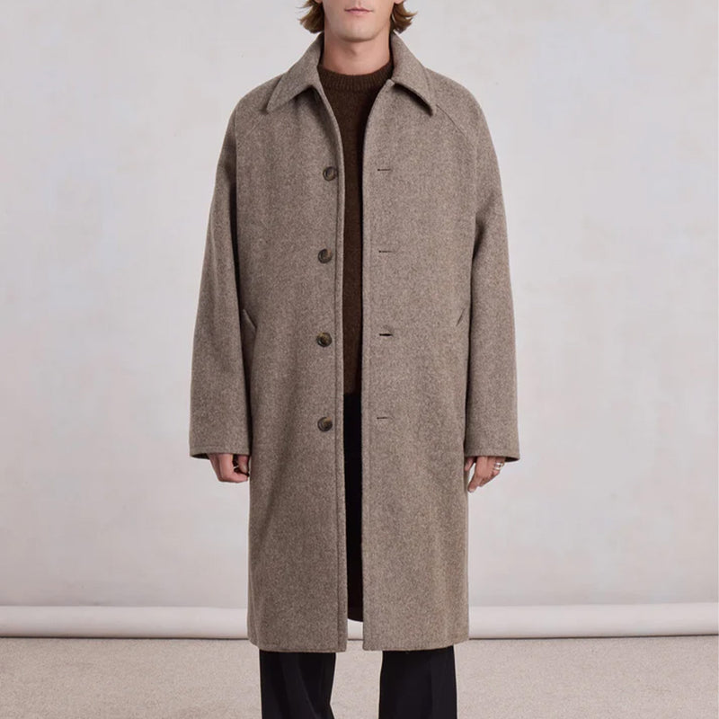 Museum Garments - Manteau Car Coat Raglan - Beige Chiné