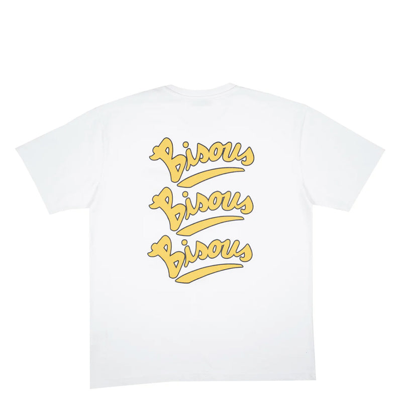 Bisous Skateboard - T-Shirt Gianni - Blanc