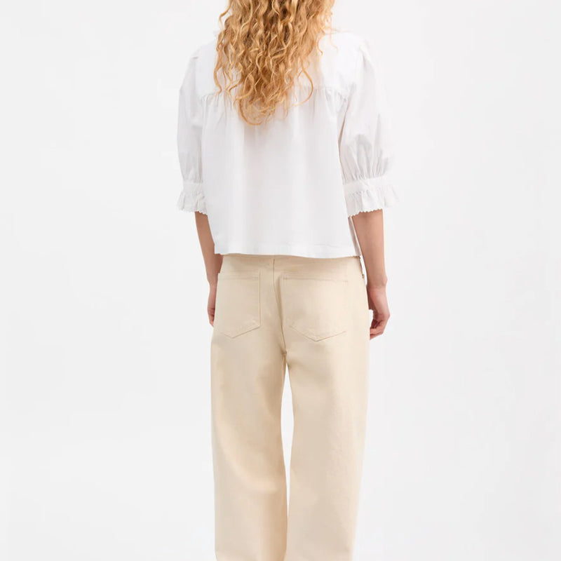 Skall Studio - Blouse Viola - Blanc Optic