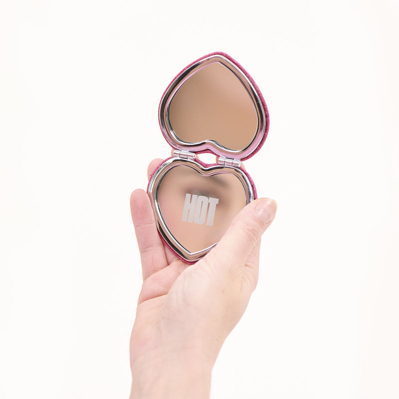 Carne Bollente - Miroir de poche Love Forever  - Rouge