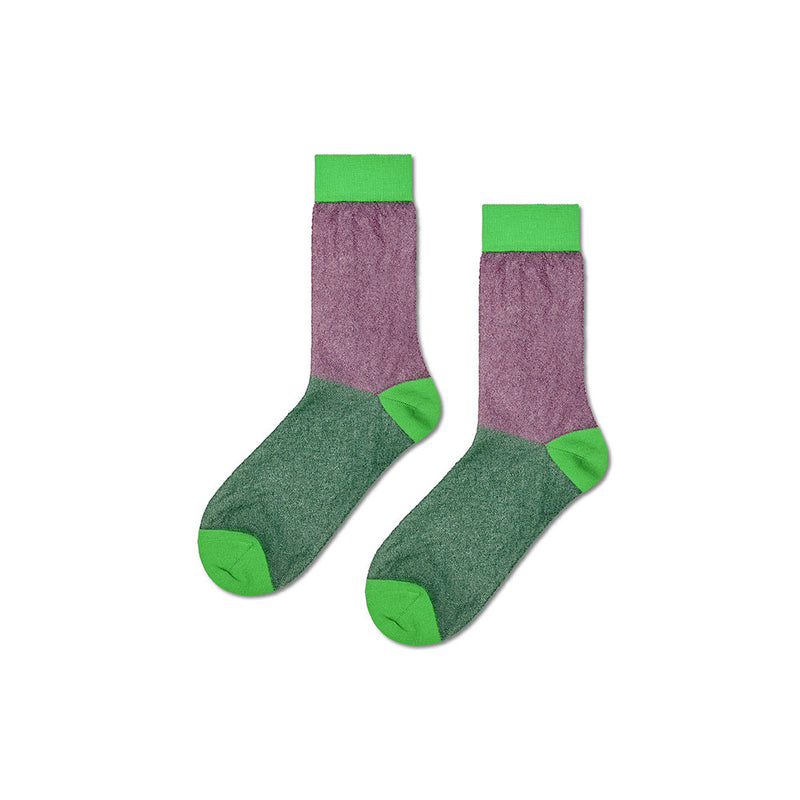 Happy Socks - Chaussettes Hautes Pastel - Violet