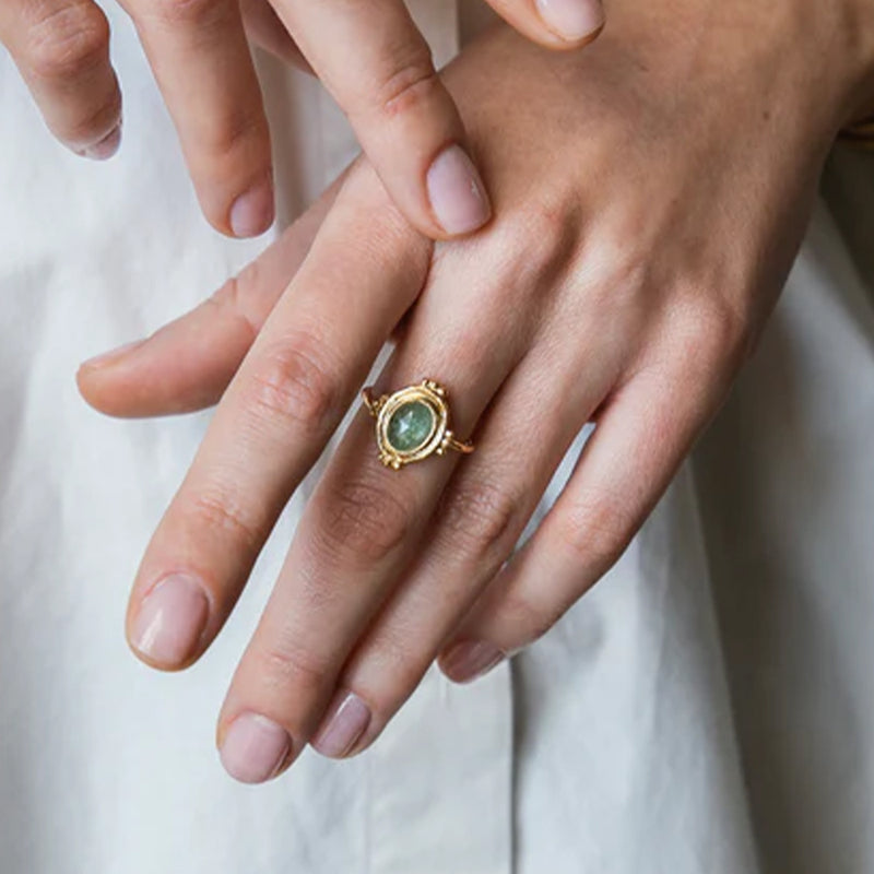 Alix D. Reynis - Bague Agathe - Vert