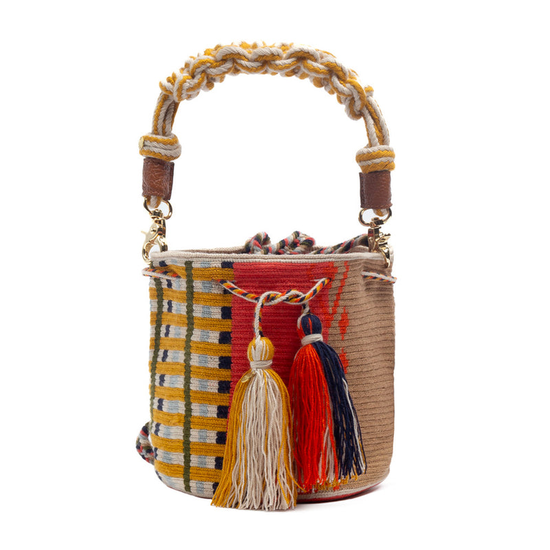 Guanabana - Sac Cross Body Cockatoo - Beige/Orange