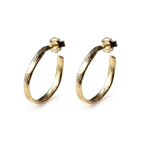 Cristina Junquero - Boucles d'oreilles Fleur - Or