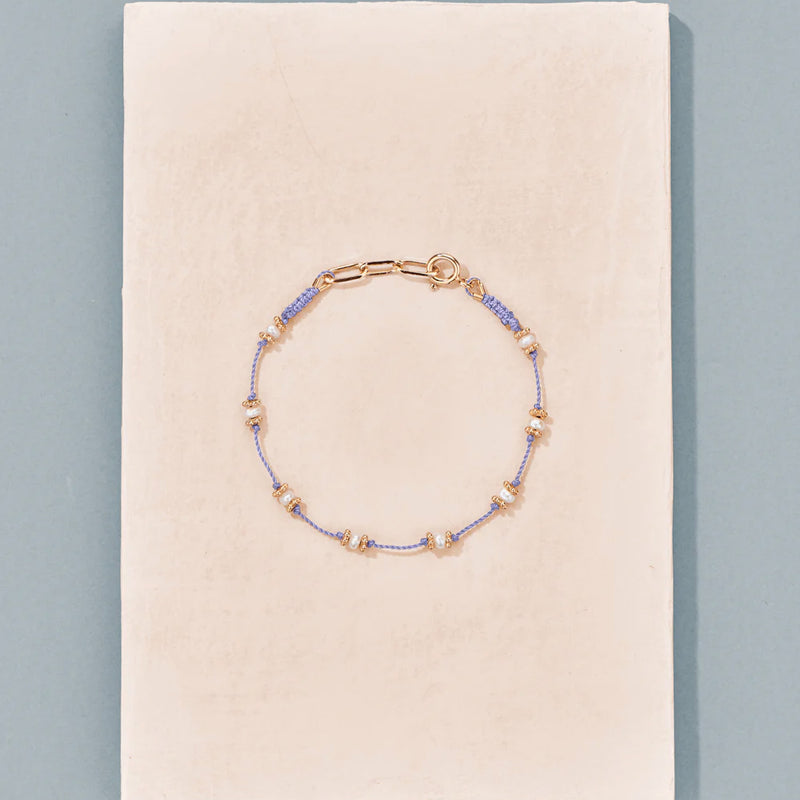 Tityaravy - Bracelet Lotus - Lila Perles d'eau douce