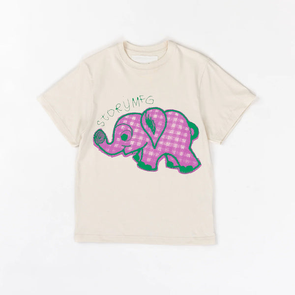 Story MFG - T-shirt Grateful - Ecru & Pink