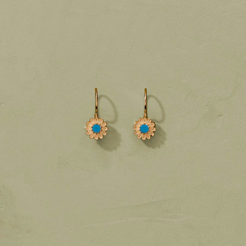 Tityaravy - Boucles d'oreilles Saï - Turquoise