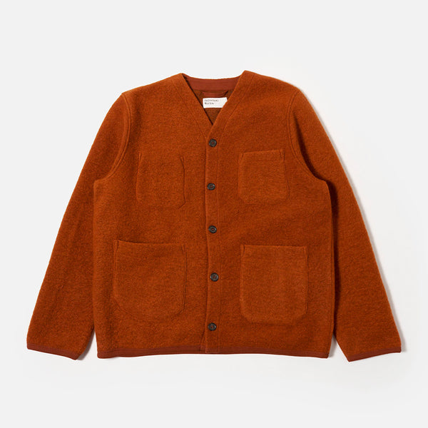 Universal Works - Cardigan Laine - Rust