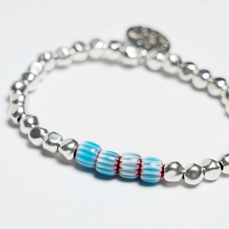 Gottlob - Bracelet Edition N° 2  - Turquoise & Rouge
