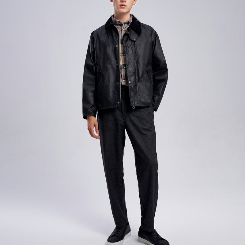 Barbour - Veste Os Transport Wax - Noir