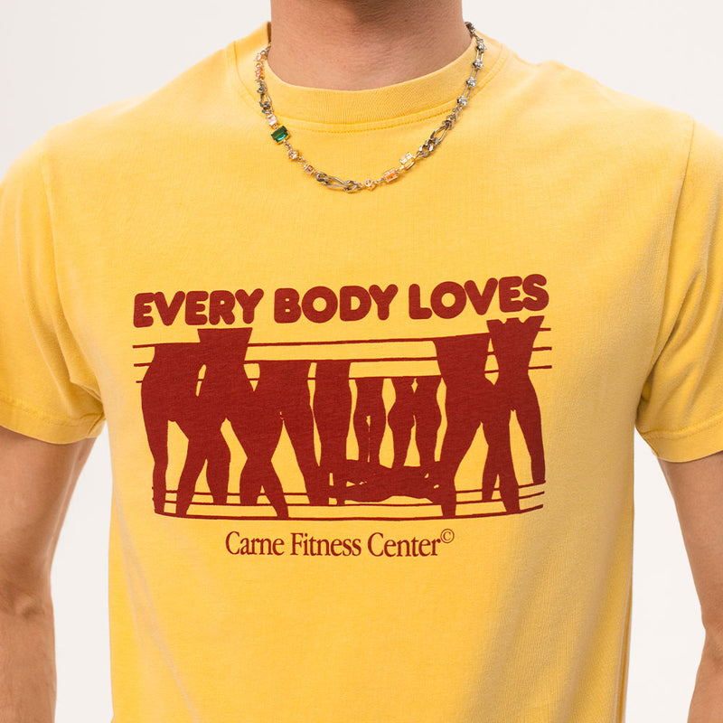 Carne Bollente - T-Shirt Every Body Loves - Jaune