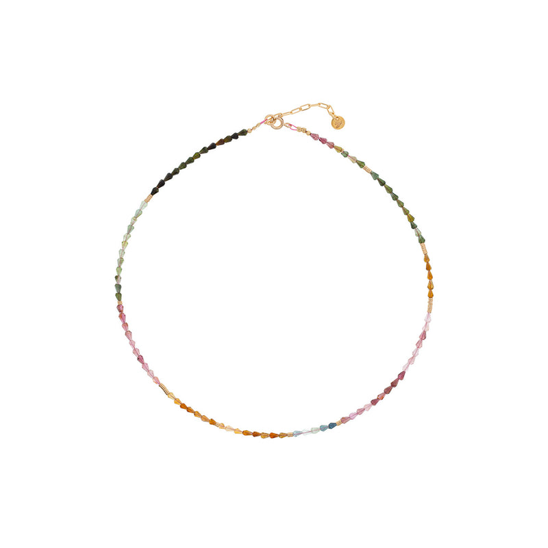 Luj - Collier ras de cou en Tourmaline Sybil - Rose