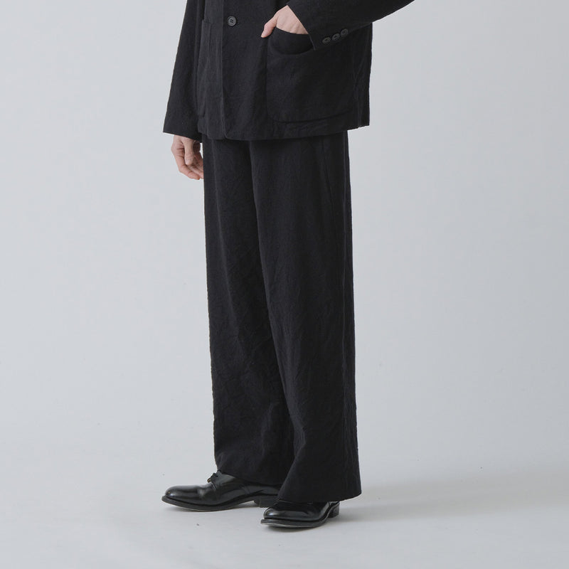 Pas de Calais -  Pantalon Large Laine - Noir