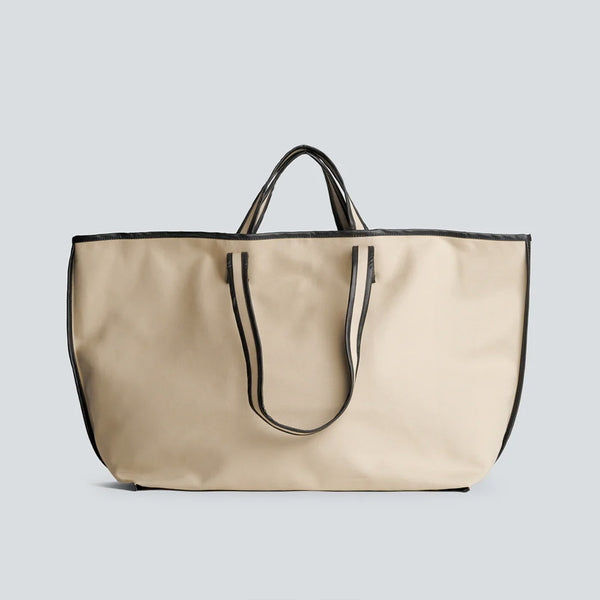 Kassl Editions - Sac Tote Canvas - Beige/Oil noir