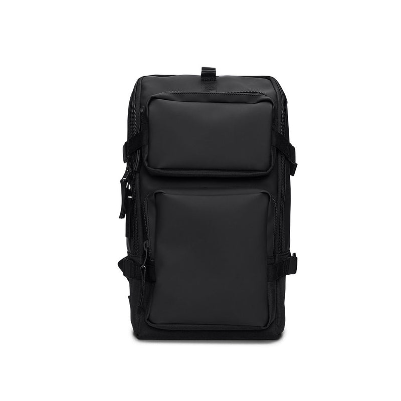 rains black utility backpack Rains - Trail Cargo Backpack