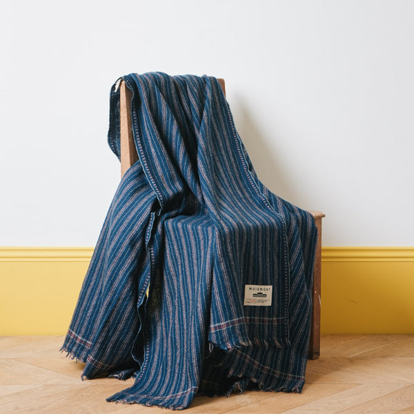 Plaid en laine n°80 - Navy Blue