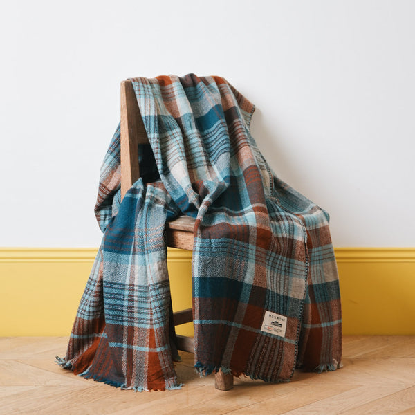 Plaid en laine n°80 - Terracotta