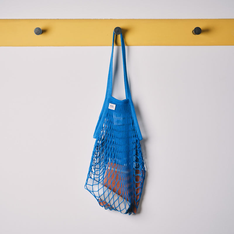 Filet à provisions à grandes anses - Bleu Matisse