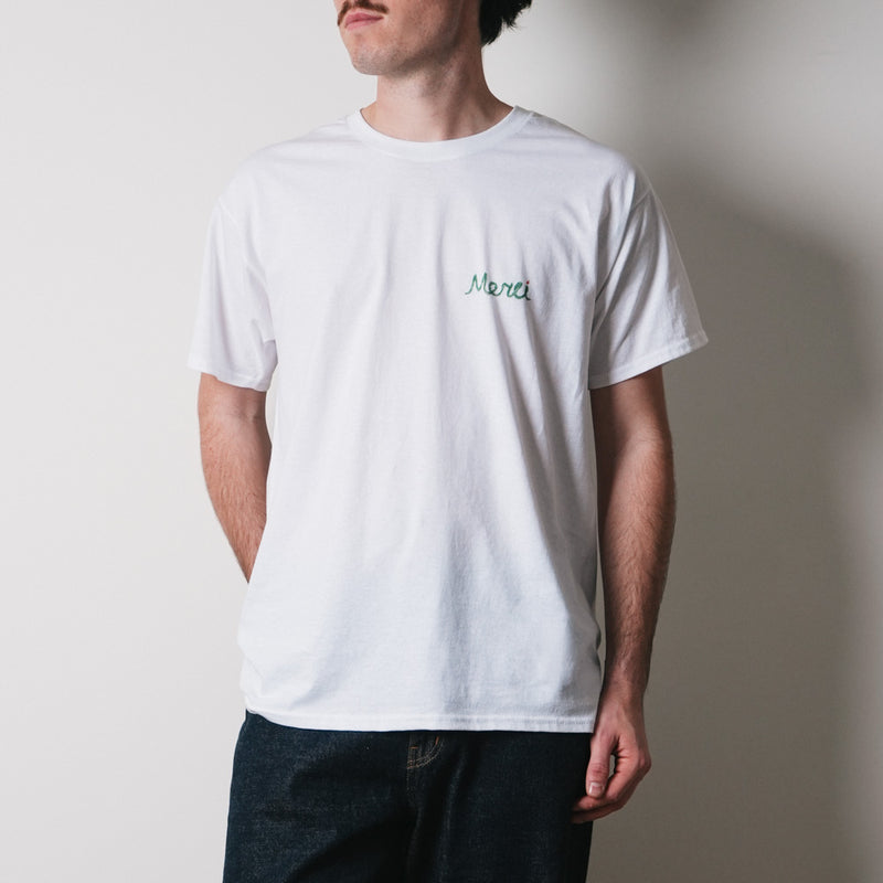 Merci x Shia McShia - T-shirt - Blanc & Vert
