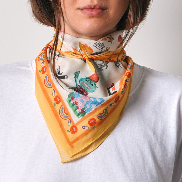 Merci x Shia McShia - Bandana - Jaune