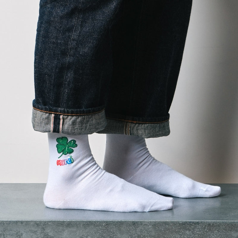 Merci x Shia McShia - Chaussettes Je suis gluten & Merci