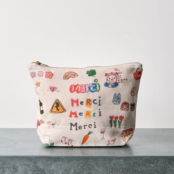 Merci x Shia McShia - Pochette - Ecru