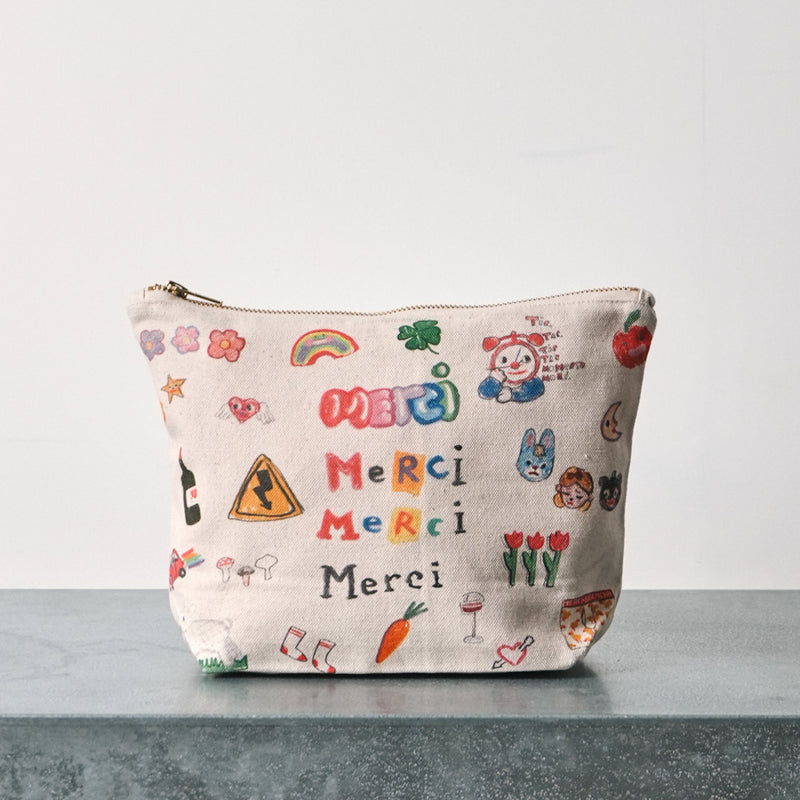 Merci x Shia McShia - Pochette - Ecru