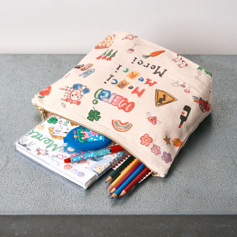 Merci x Shia McShia - Pochette - Ecru