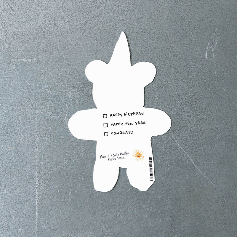 Carte postale Ours - Merci X Shia McShia