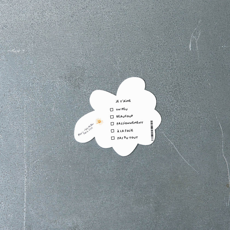 Carte postale Fleur - Merci X Shia McShia