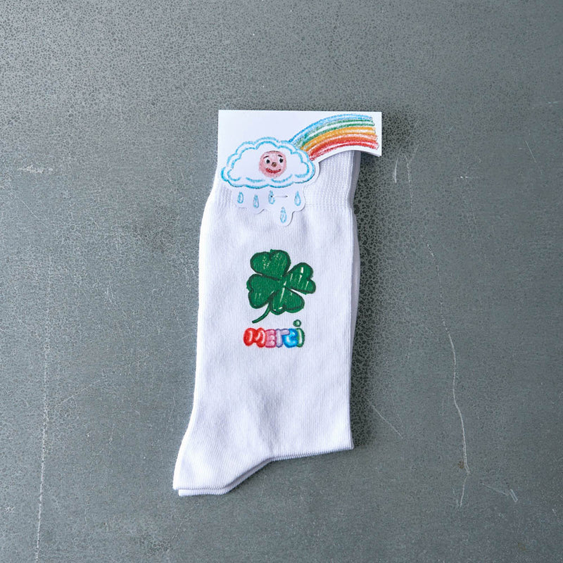 Merci x Shia McShia - Chaussettes Je suis gluten & Merci