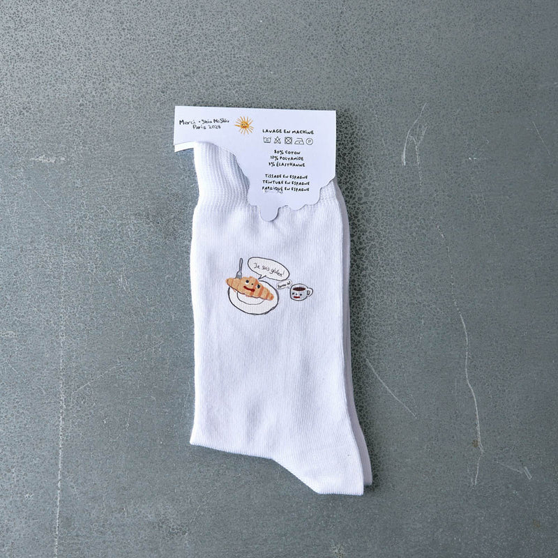 Merci x Shia McShia - Chaussettes Je suis gluten & Merci