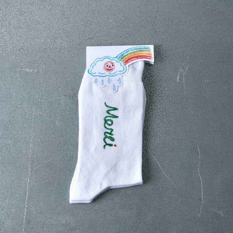 Merci x Shia McShia - Chaussettes Tour Eiffel & Merci