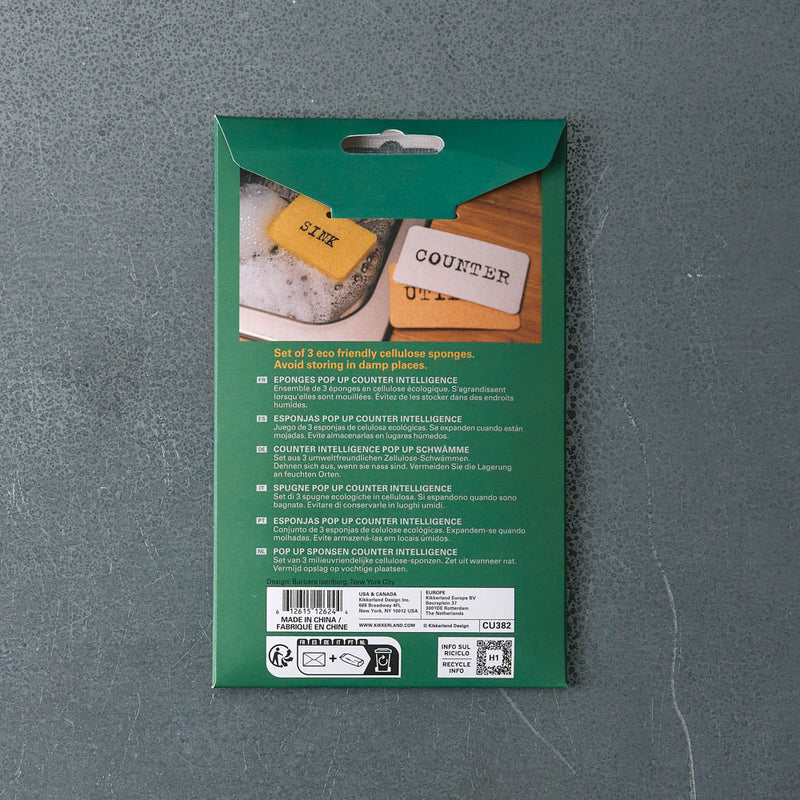 Lot de 3 éponges expansibles