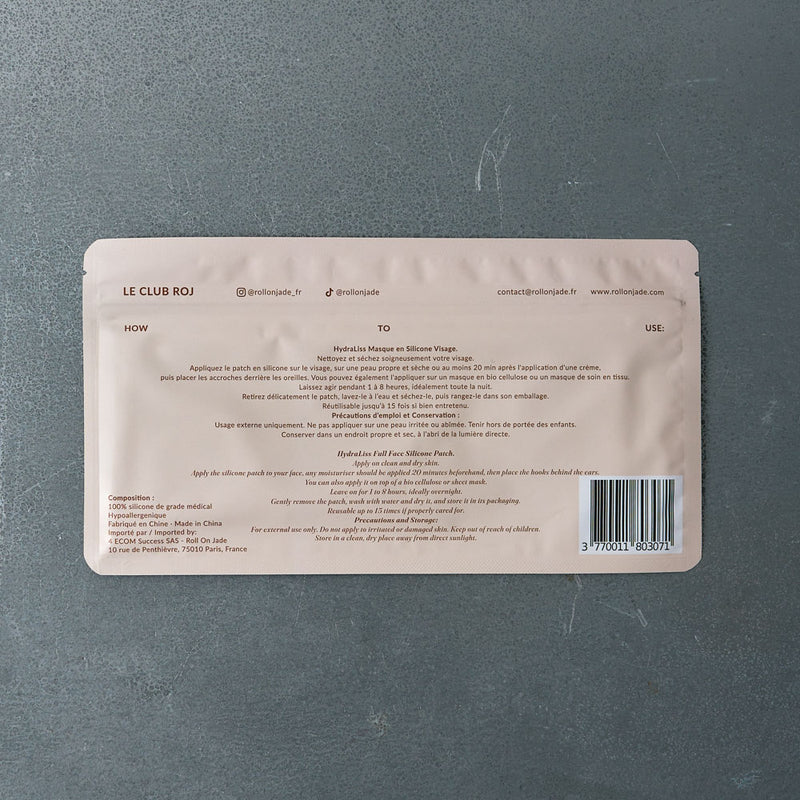 Masque visage silicone Hydraliss - Roll on Jade