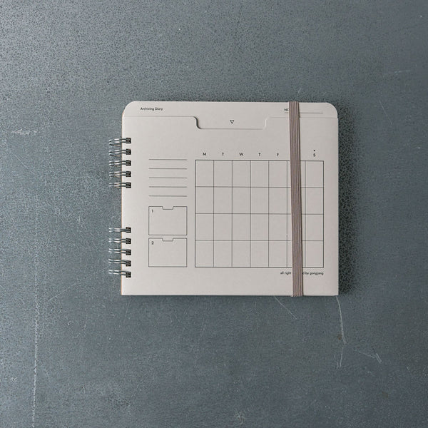 Planner 6 mois - Gris